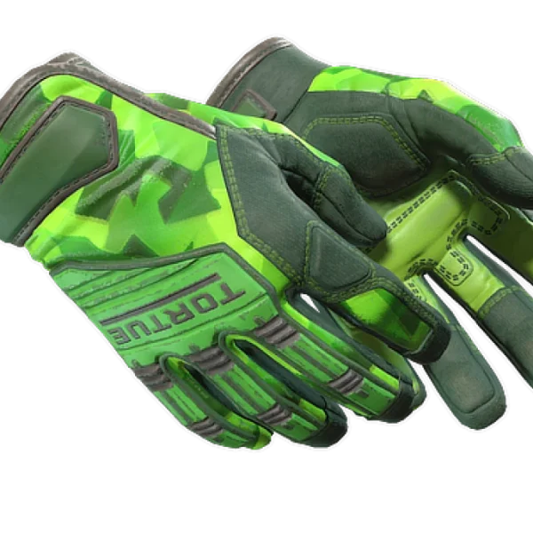 ★ Specialist Gloves | Lime Polycam (Well-Worn)