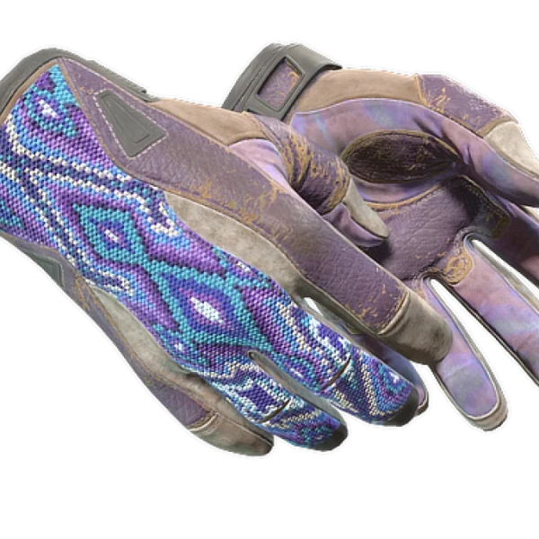★ Sport Gloves | Violet Beadwork (Battle-Scarred)