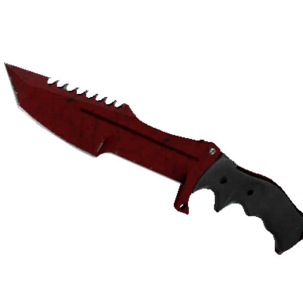★ StatTrak™ Huntsman Knife | Crimson Web (Well-Worn)